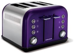 Morphy Richards - Toaster - 242016 Accents - 4 Slice - Plum.